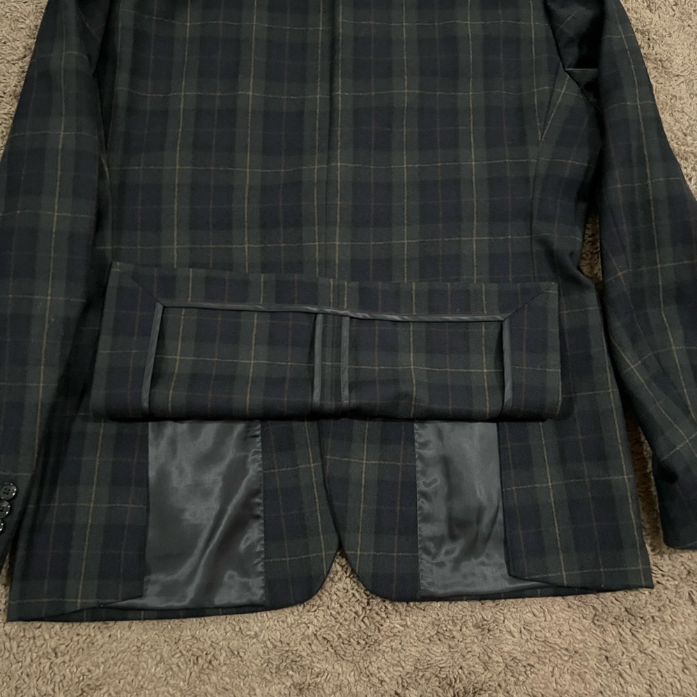 Polo Ralph Lauren Men’s Green/Blue Checkered Blazer SZ 41R - Picture 9 of 12